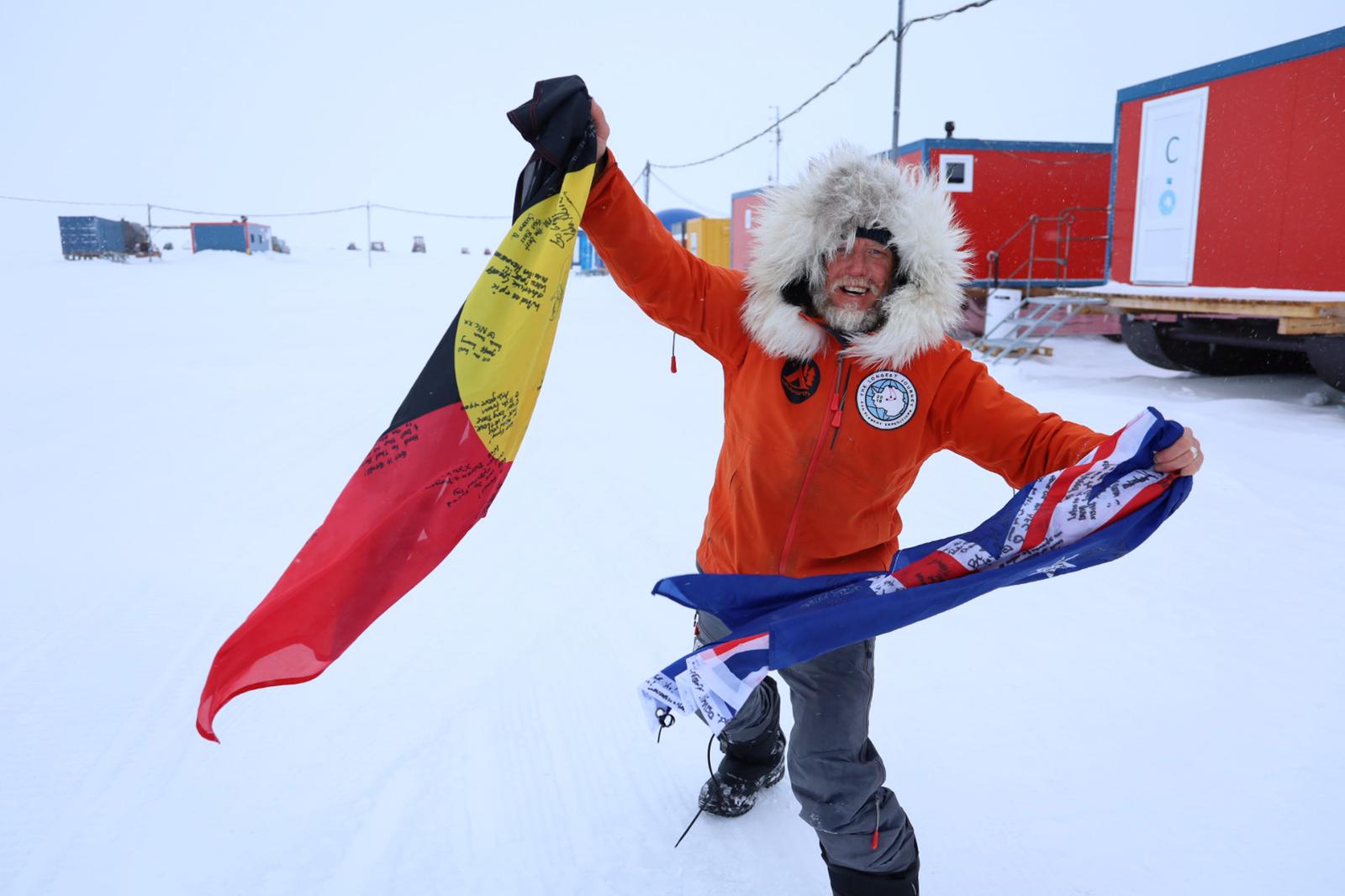 Geoff at Novo Russian base